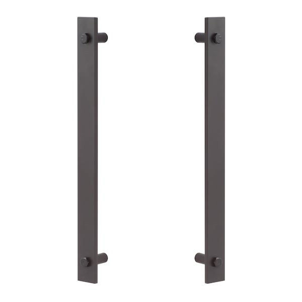 Sure-Loc Hardware Sure-Loc Hardware Barn Track Adjustable Roller Guide, Wall Mounted, Flat Black BARN-RGD2 FBL - main